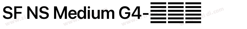 SF NS Medium G4字体转换 SF NS Medium G4字体转换